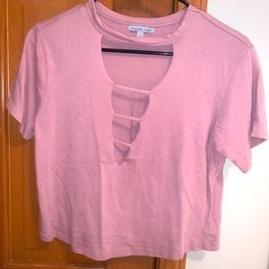 Purple Charlotte Russe Crop Top